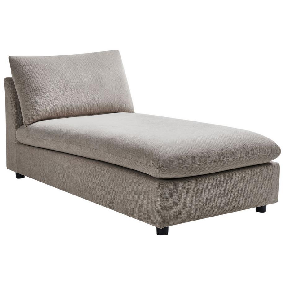 Beliani Chaise longue en Tissu Moderne VIZILLE  