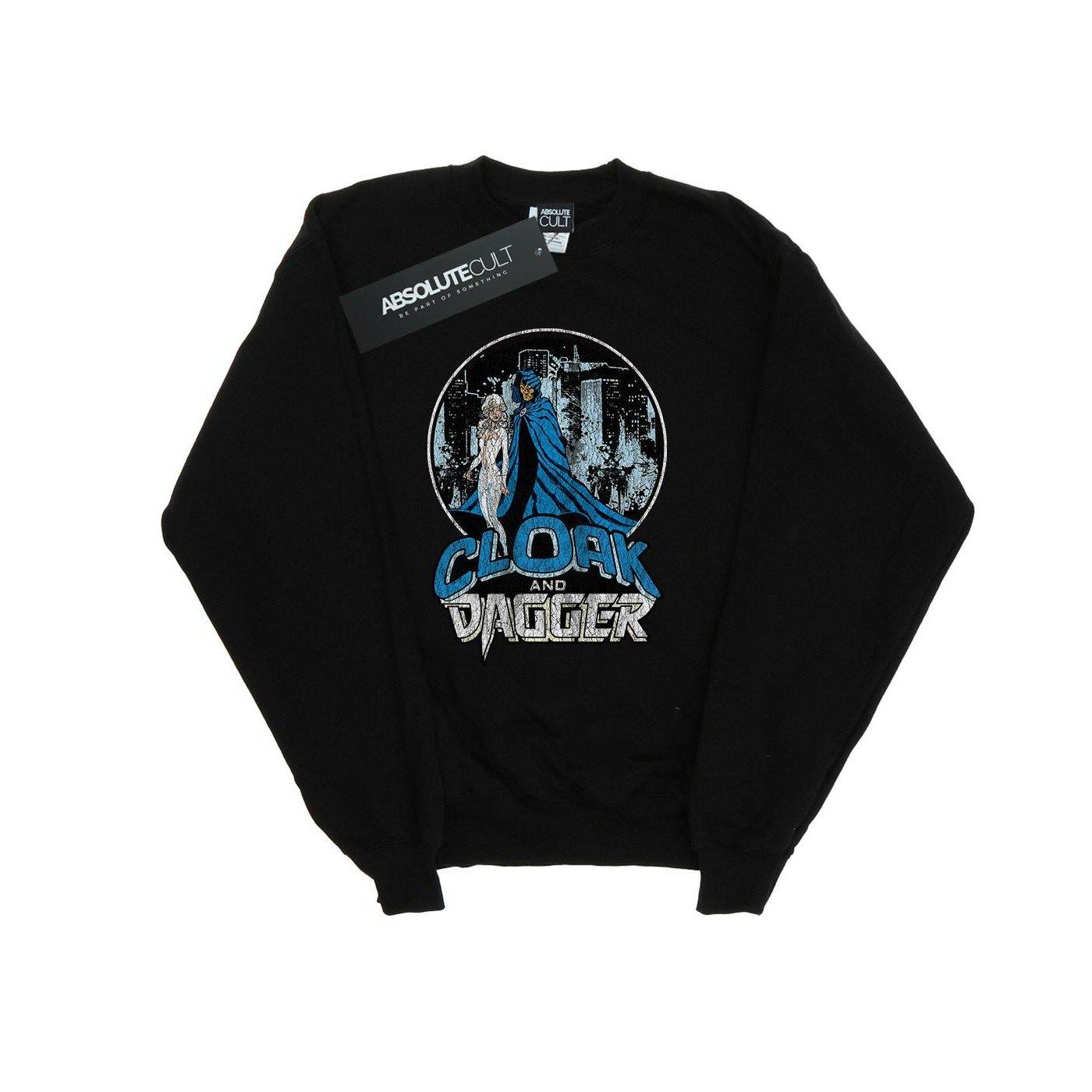 Image of Cloak And Dagger Retro Sweatshirt Herren Schwarz 3XL
