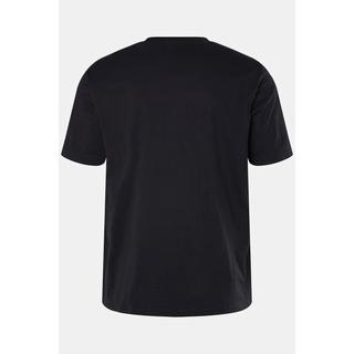 JP1880  T-shirt con mezze maniche, stampa sul petto e scollo a girocollo, fino alla tg. 8XL 