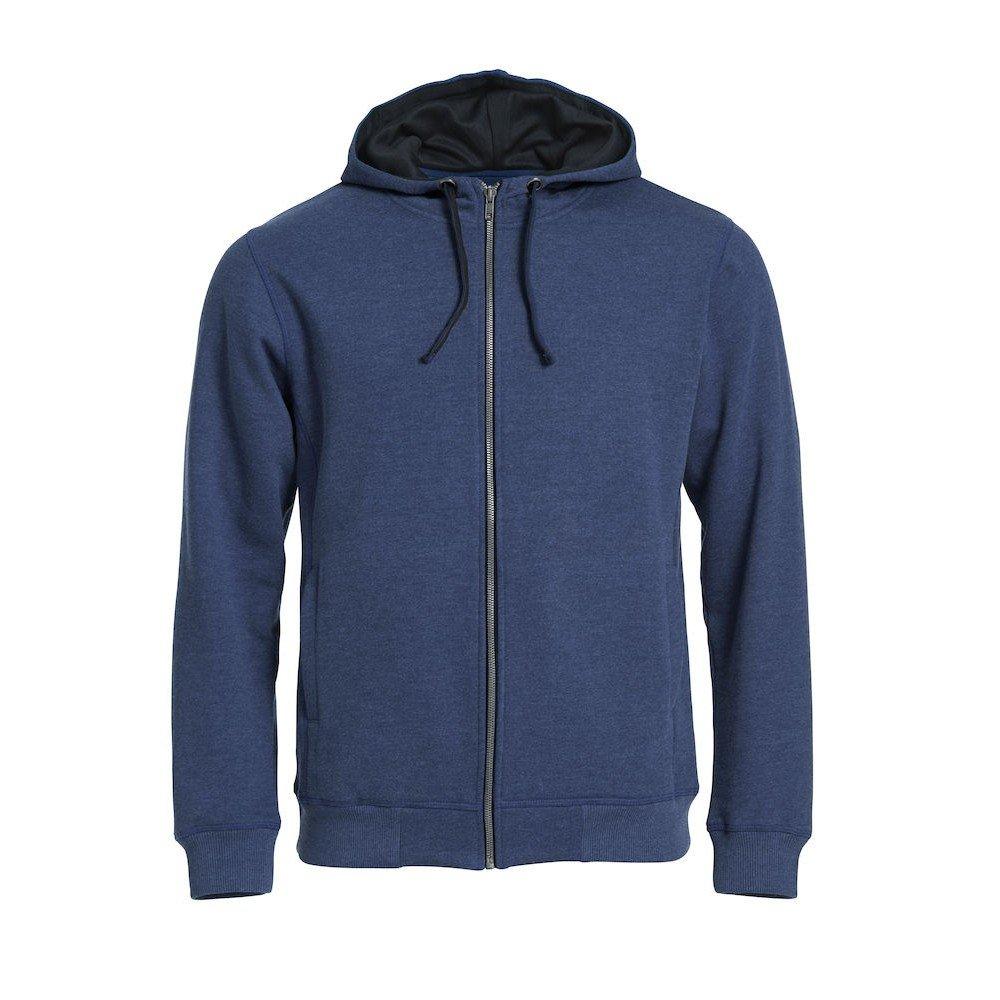 Image of Classic Hoodie Mit Durchgehendem Reißverschluss Herren Blau S