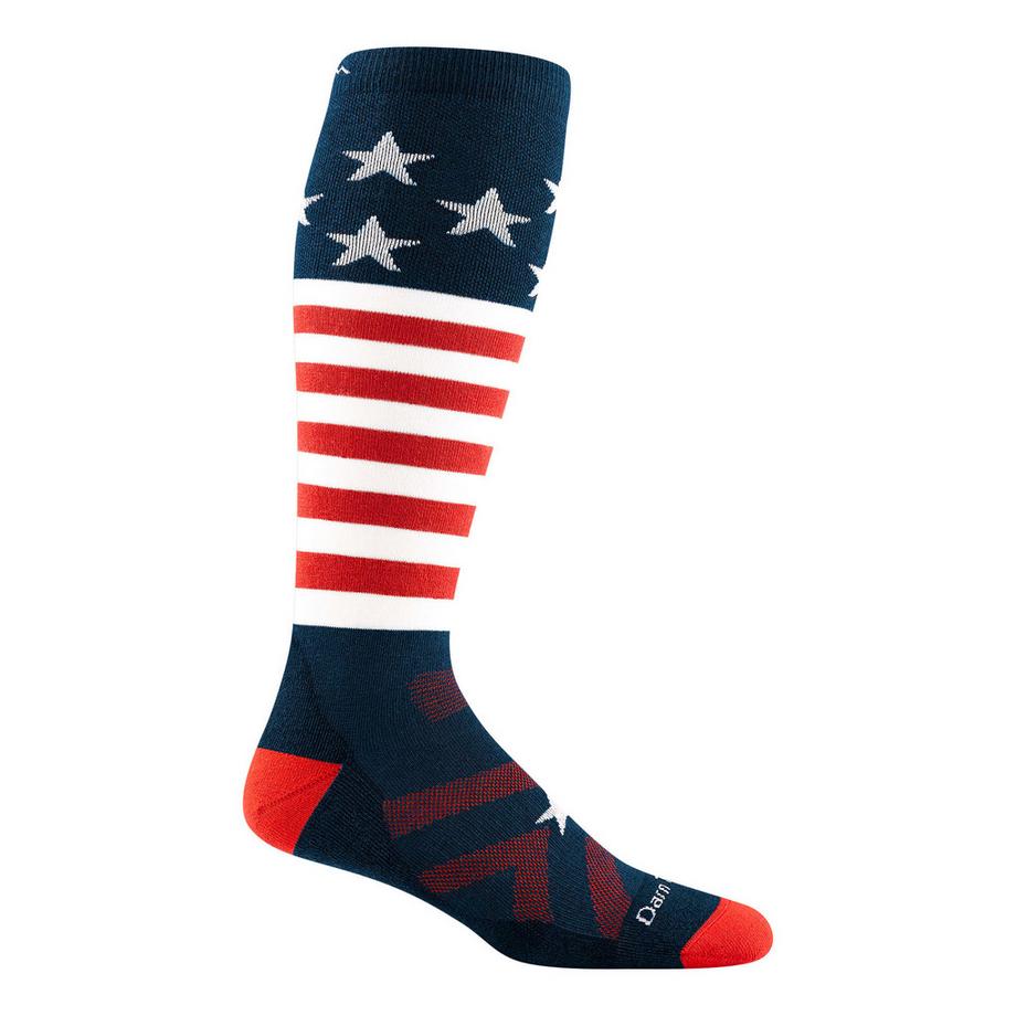 Calze Uomo Ginocchio Mi-Peso Sci Snowboard Lana Merino USA