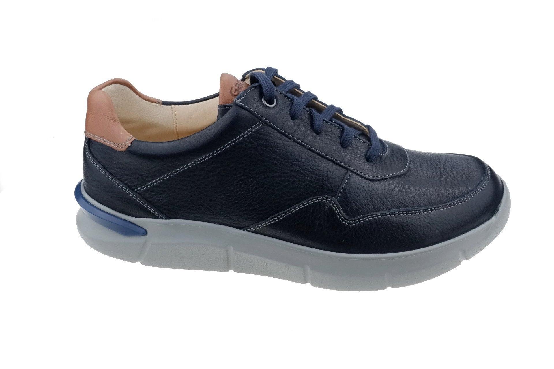 Image of George - Leder Sneaker Herren Blau 46