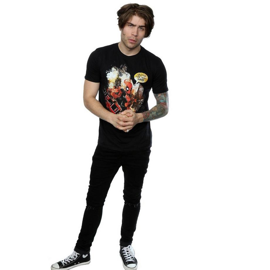 MARVEL Deadpool Outta The Way T-Shirt Stampa Grafica  