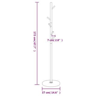 VidaXL Porte-manteau fer  