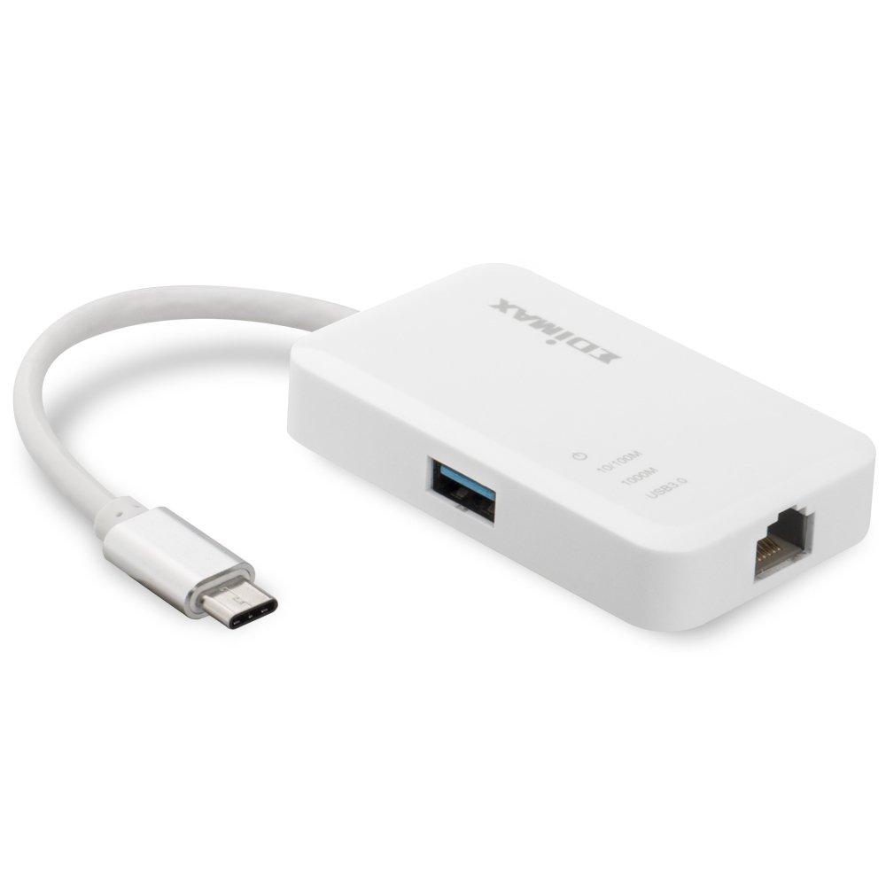 EDIMAX  Edimax EU-4308 Schnittstellen-Hub USB 3.2 Gen 1 (3.1 Gen 1) Type-C 5000 Mbit/s Weiß 