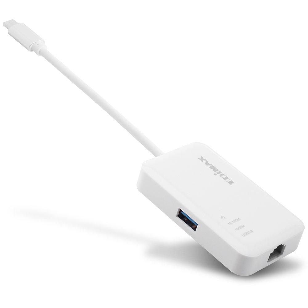 EDIMAX  Edimax EU-4308 Schnittstellen-Hub USB 3.2 Gen 1 (3.1 Gen 1) Type-C 5000 Mbit/s Weiß 