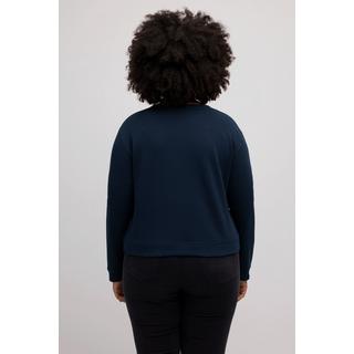 Ulla Popken  Sweat-shirt, court, oversize, col rond, manches longues 