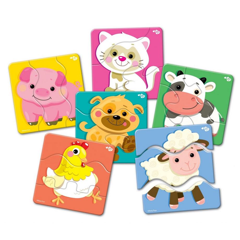 Activity-board  Lernspiel, ZickZack-Puzzle - Haustiere 