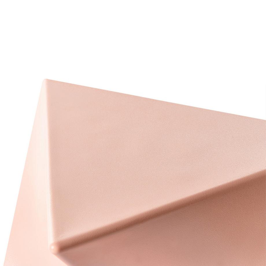 Beliani Table d'appoint en Matière synthétique Minimaliste PECOS  