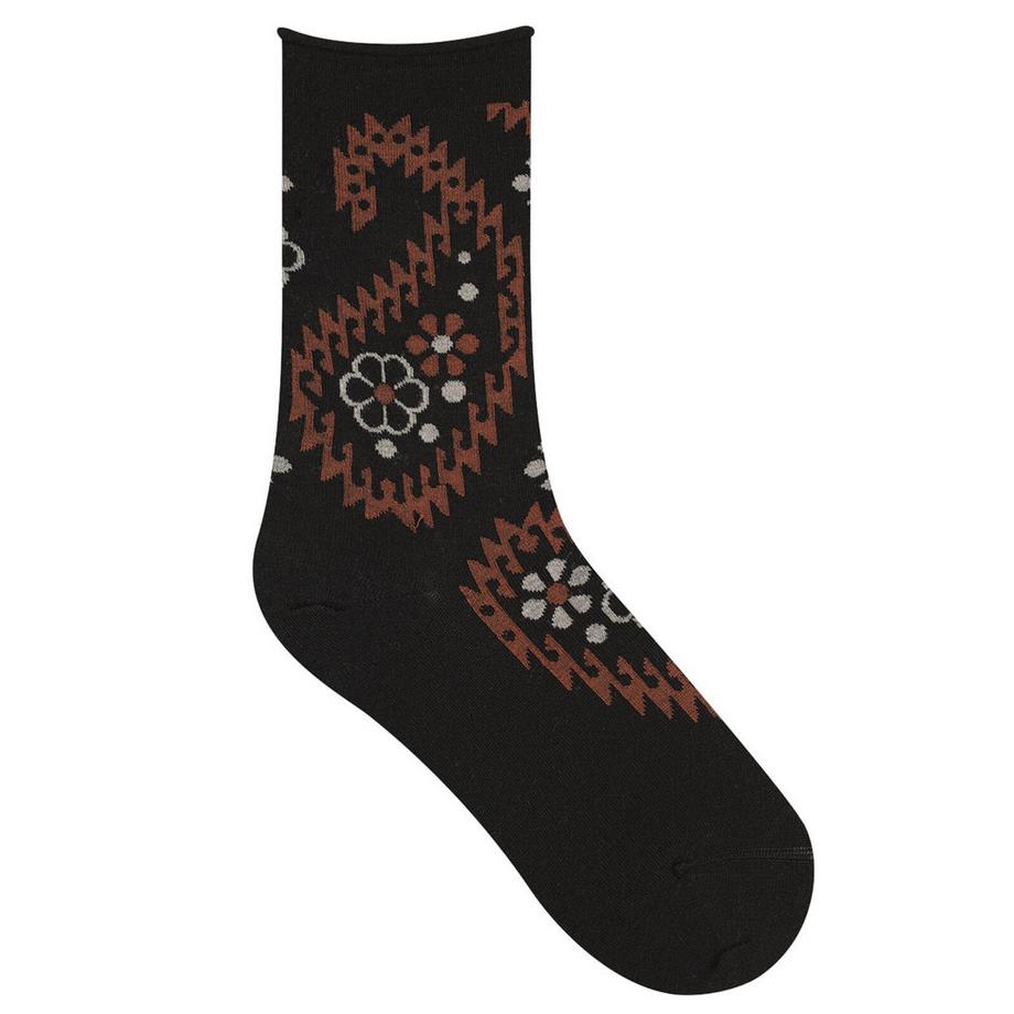 BLEU FORET Laine Chaussettes à bord roulé  