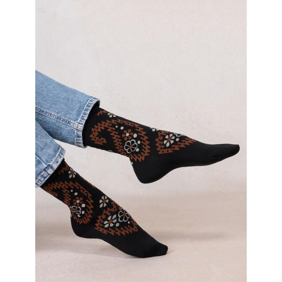 Laine Chaussettes à bord roulé