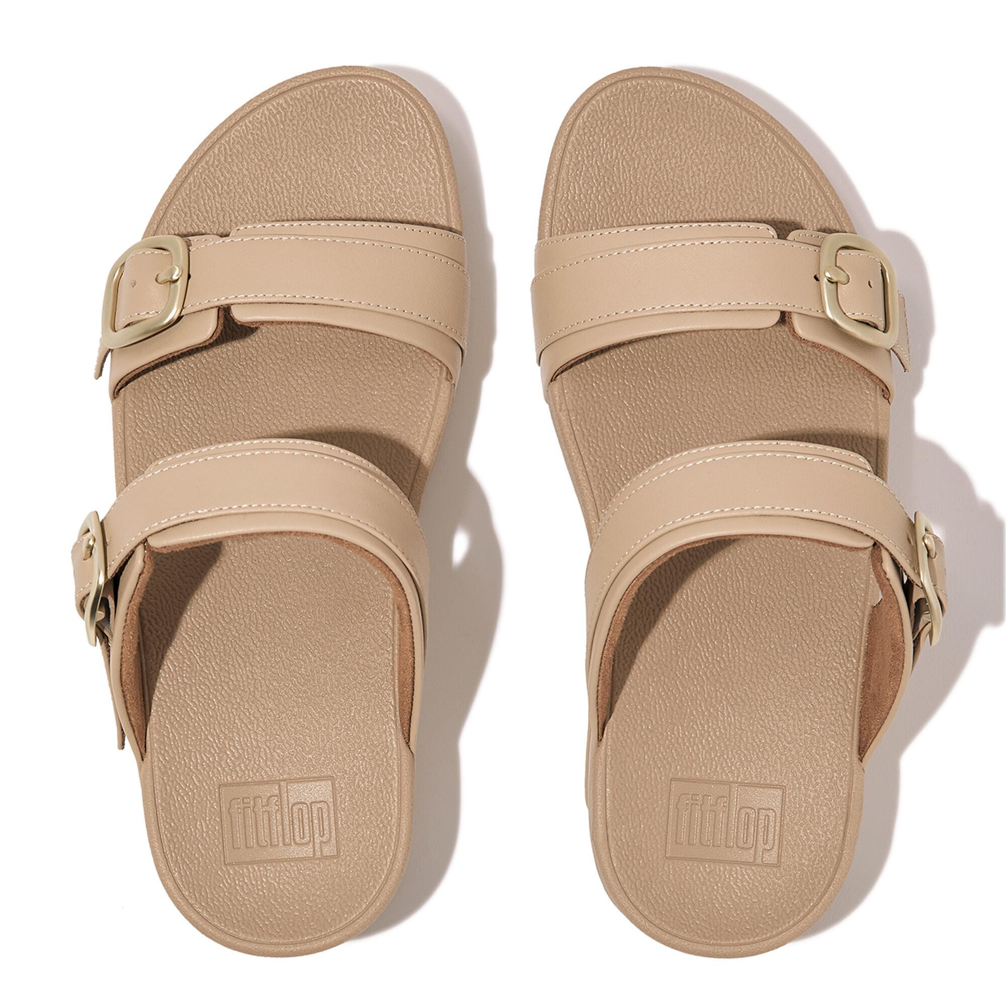 Fitflop  sandali in pelle da lulu adjustable slide 