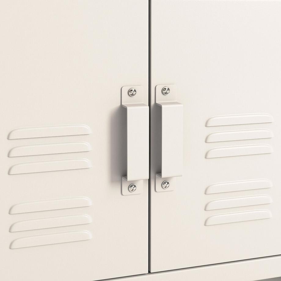 La Redoute Intérieurs Meuble bas 2 portes en métal acier  