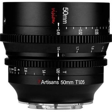 7Artisans 50 mm T1.05 APSC CINE (L MUT)