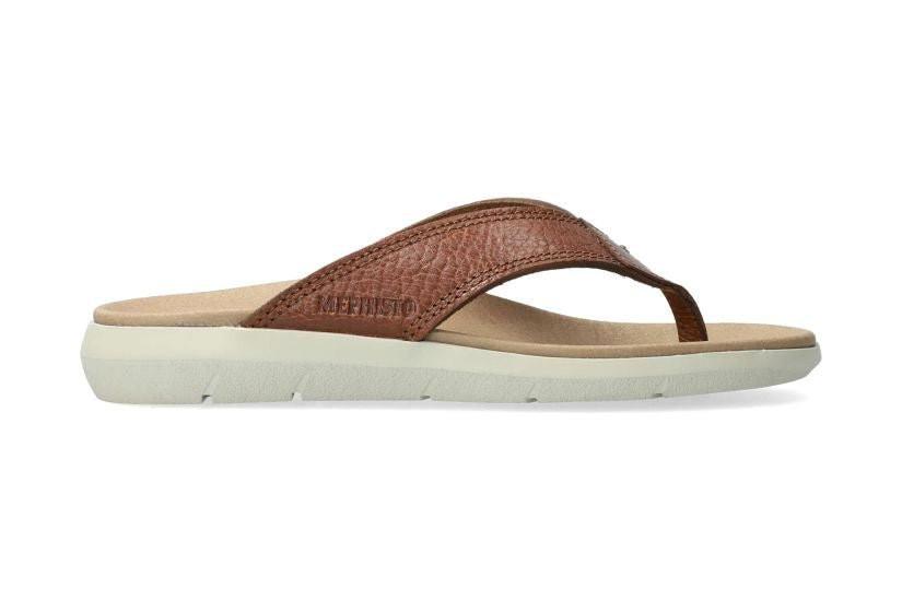 Image of Charly - Leder Sandale Herren Braun 44