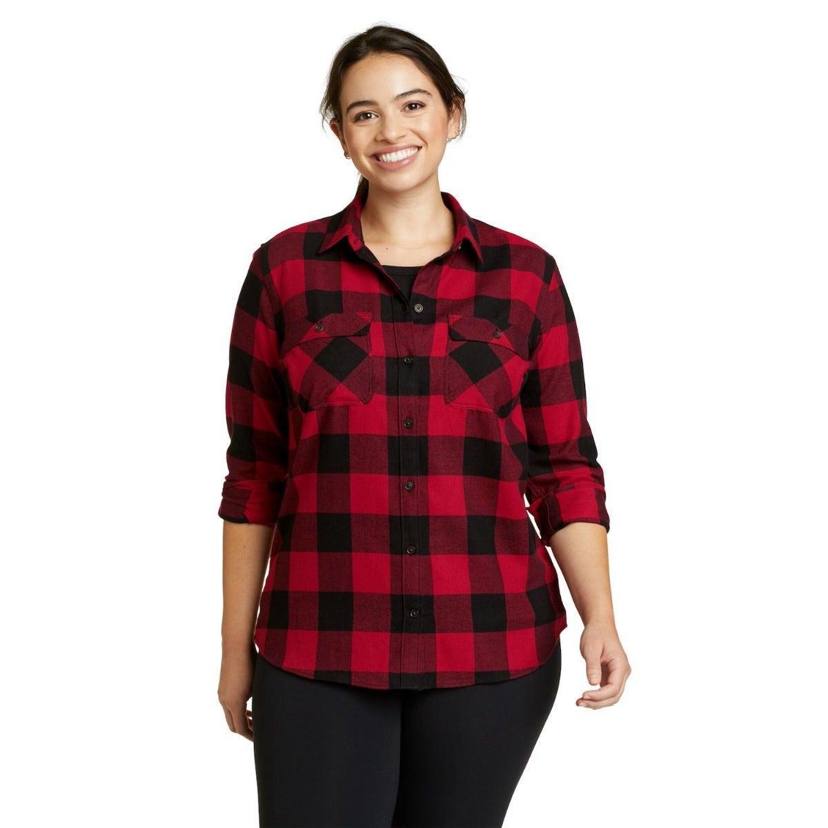 Image of Firelight Hemd Damen Rot Bunt XS