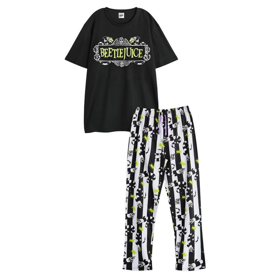 Beetlejuice Ensemble Pyjama Manches Courtes Pantalon Long  