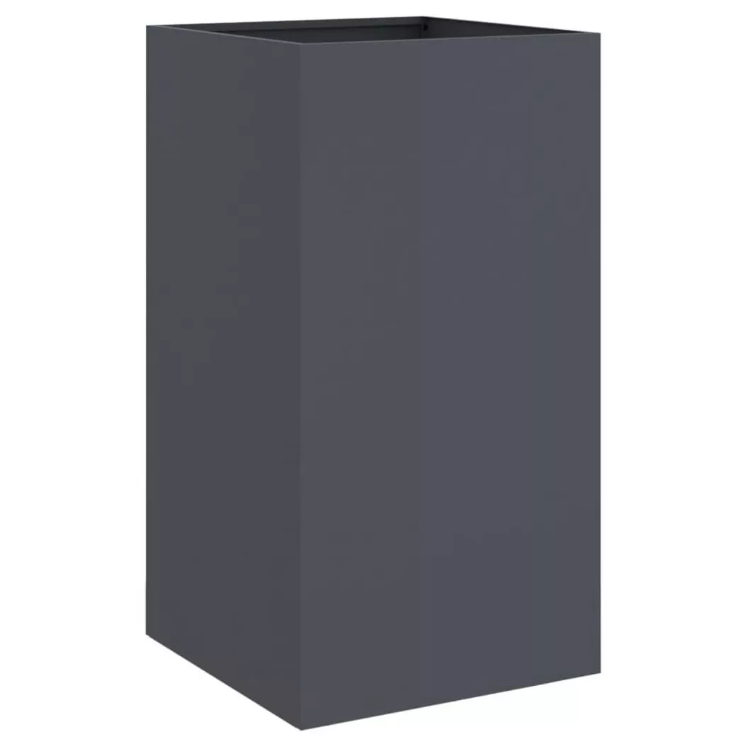 Jardinière anthracite 42x38x75 cm acier