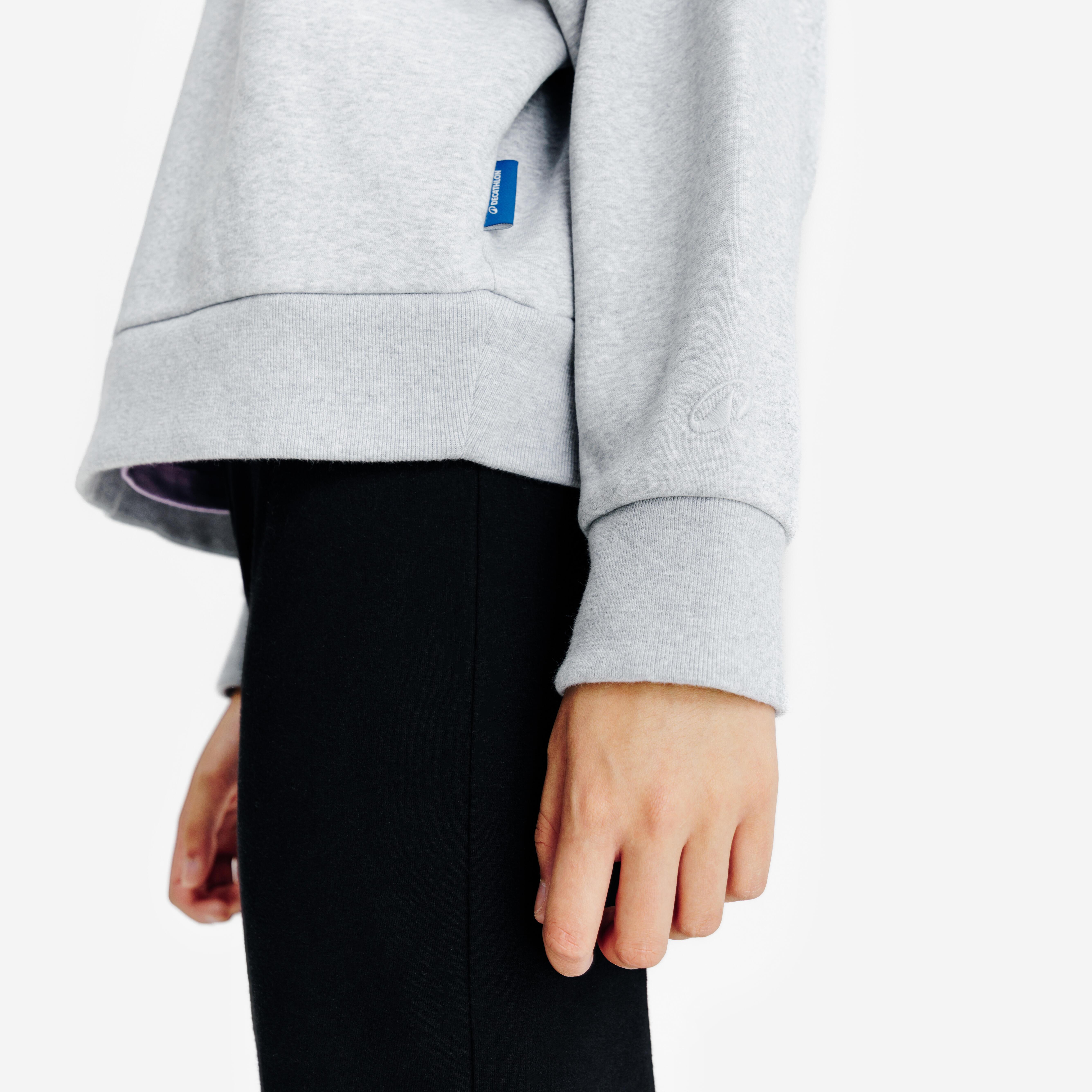 DECATHLON Sweat-shirt col zippé coton  