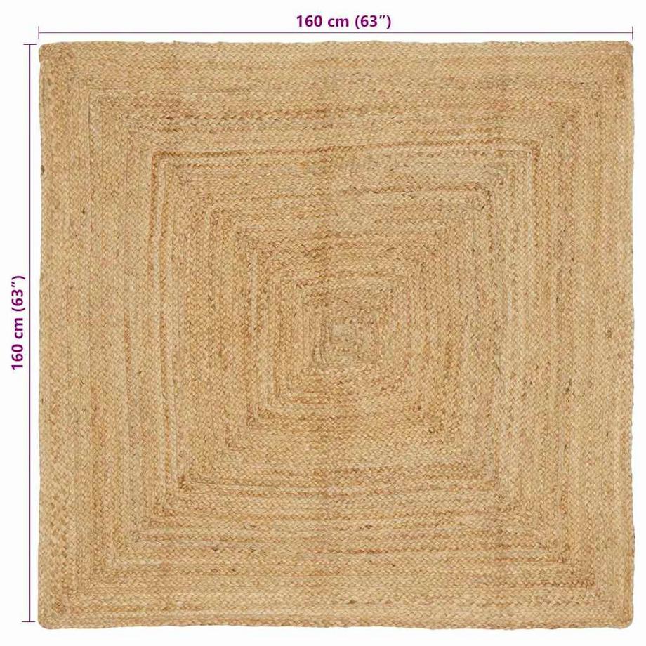 VidaXL  Teppich für das wohnzimmer jute 