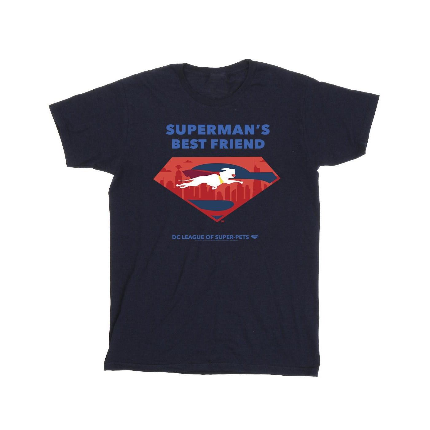 Image of Dc League Of Superpets Superman's Best Friend Tshirt Herren Marine 3XL