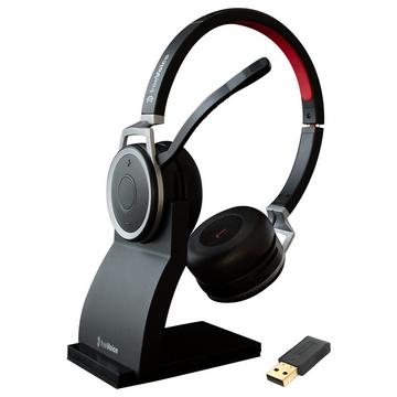 freeVoice Space Stereo NC Kopfhörer Kabellos Kopfband BüroCallcenter Bluetooth Schwarz, Rot, Silber