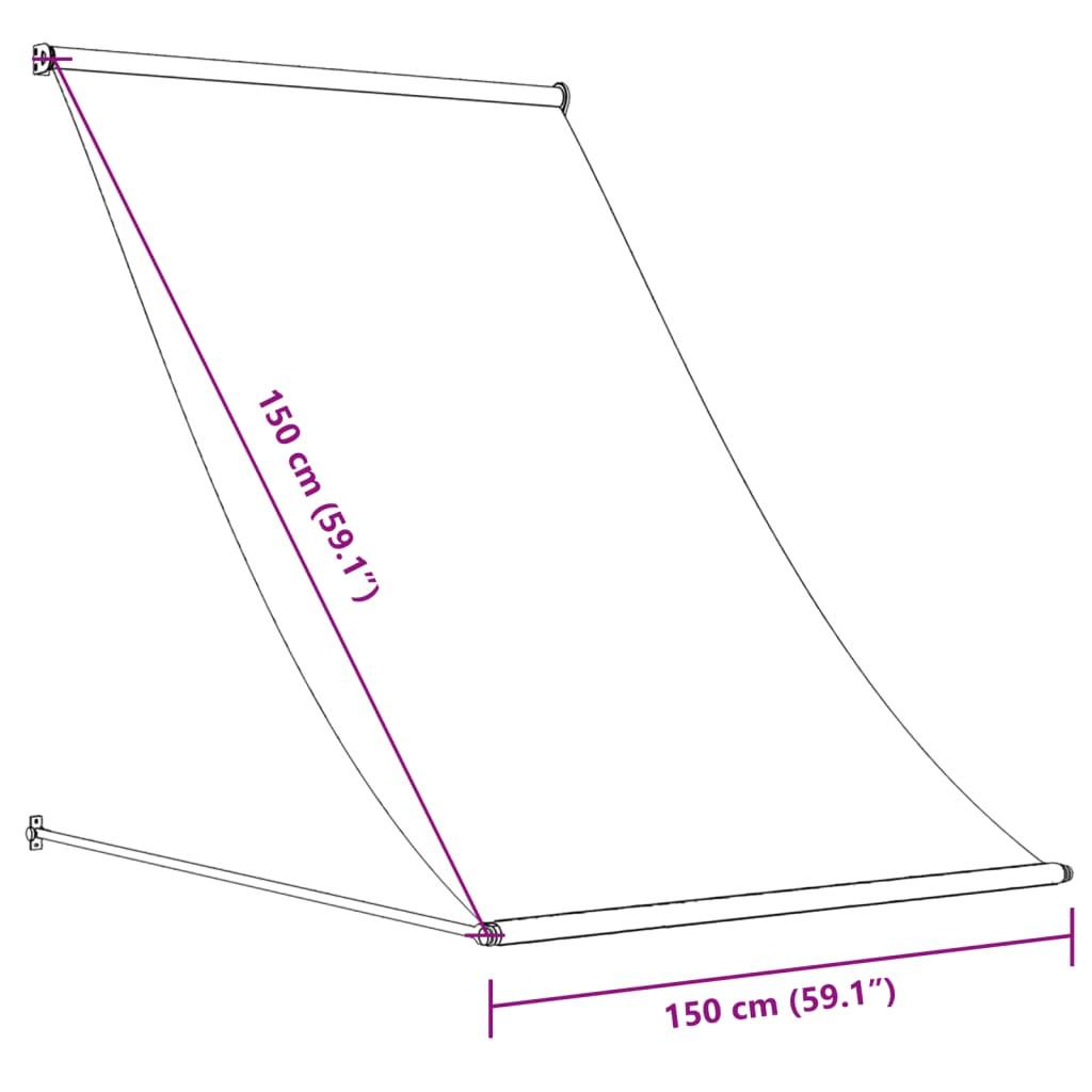 VidaXL tenda da sole retrattile Tessuto  