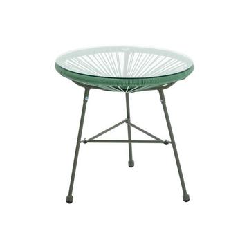 Table de jardin en fils de résine tressés - Kaki - ALIOS III de MYLIA