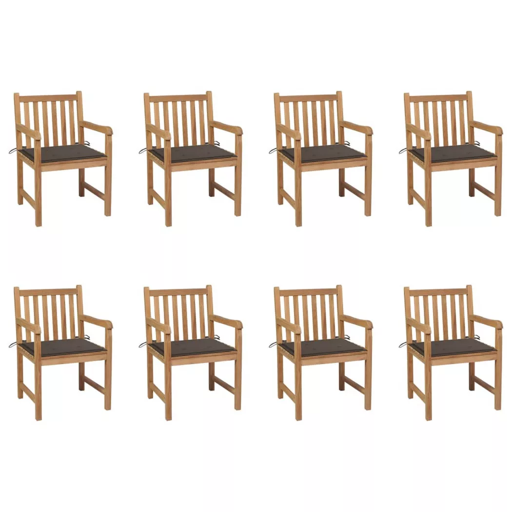 VidaXL - Chaise de jardin bois, One Size, Beige
