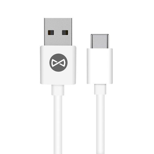 Forever  Câble USB vers USB-C 3A 1m Blanc 