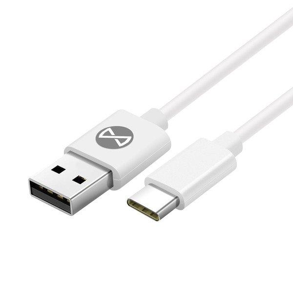 Forever  Câble USB vers USB-C 3A 1m Blanc 