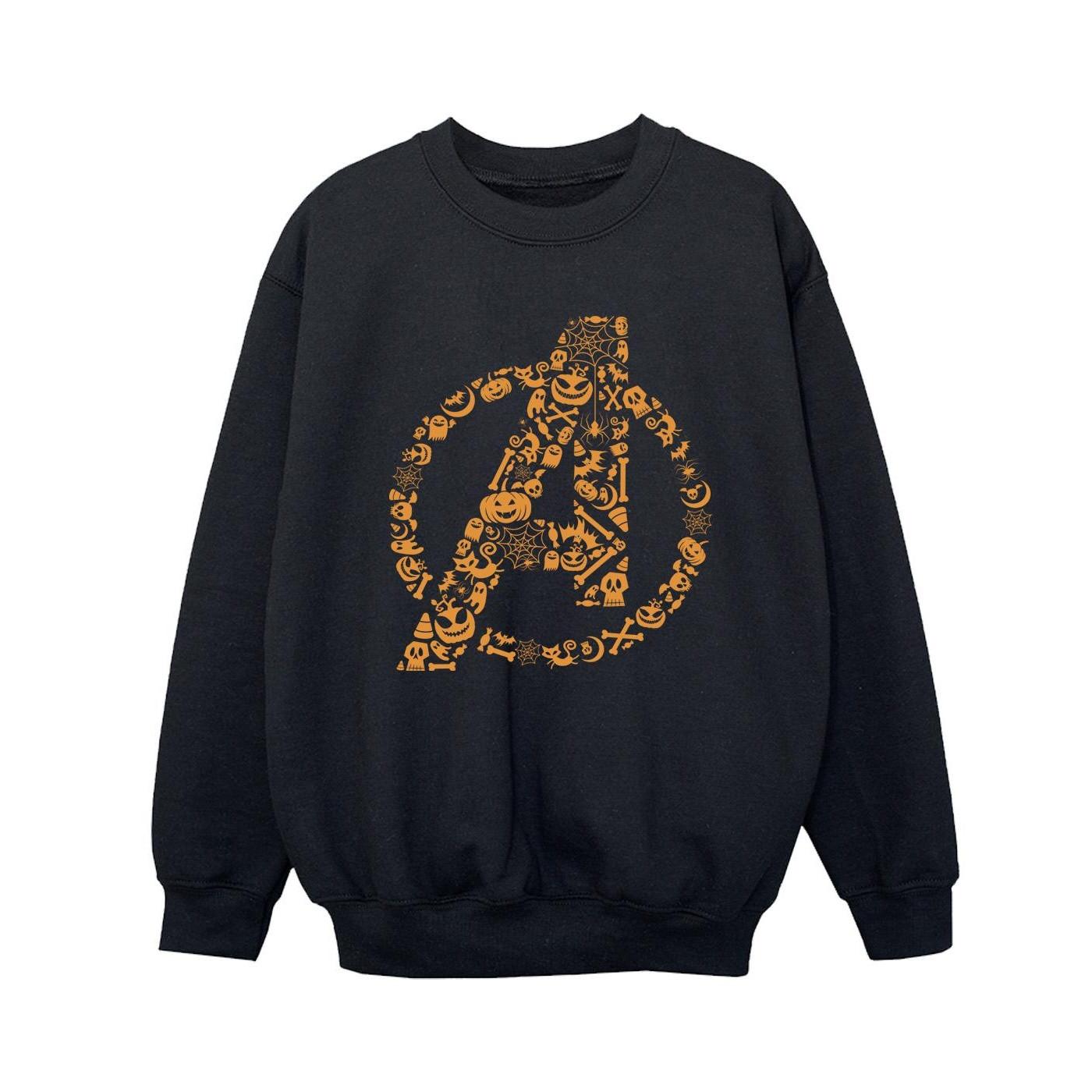 Image of Avengers Halloween Logo Sweatshirt Jungen Schwarz 152-158