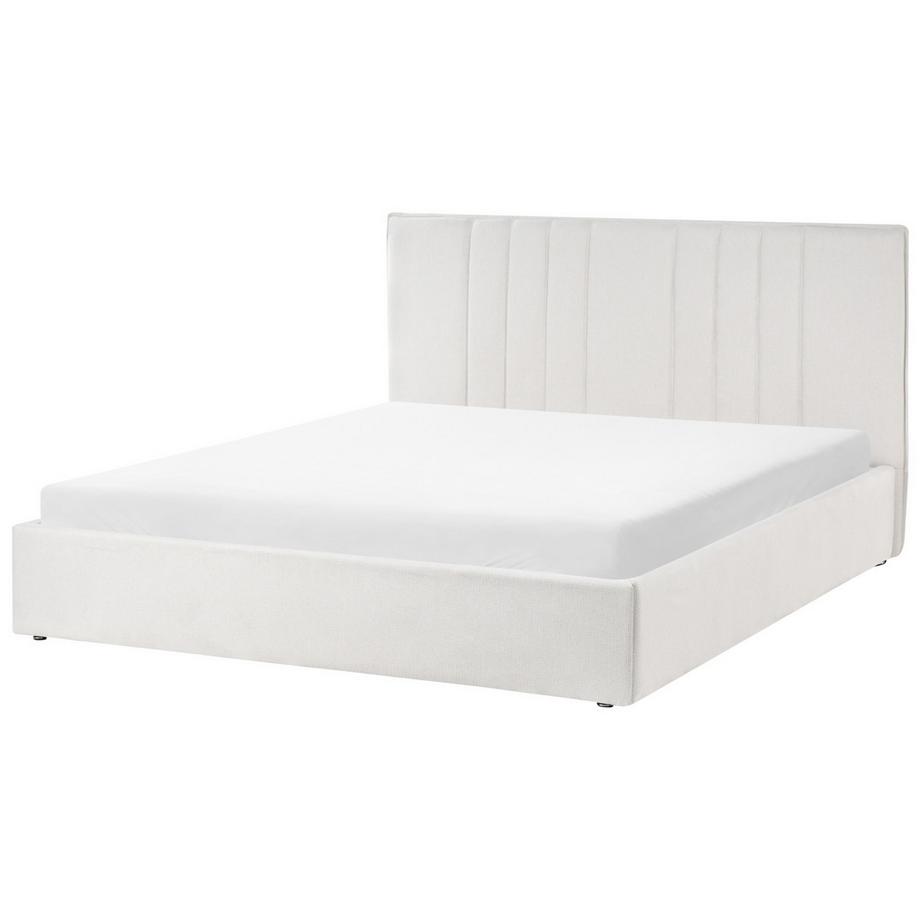 Beliani Bett mit Stauraum aus Stoff  TARASCON  
