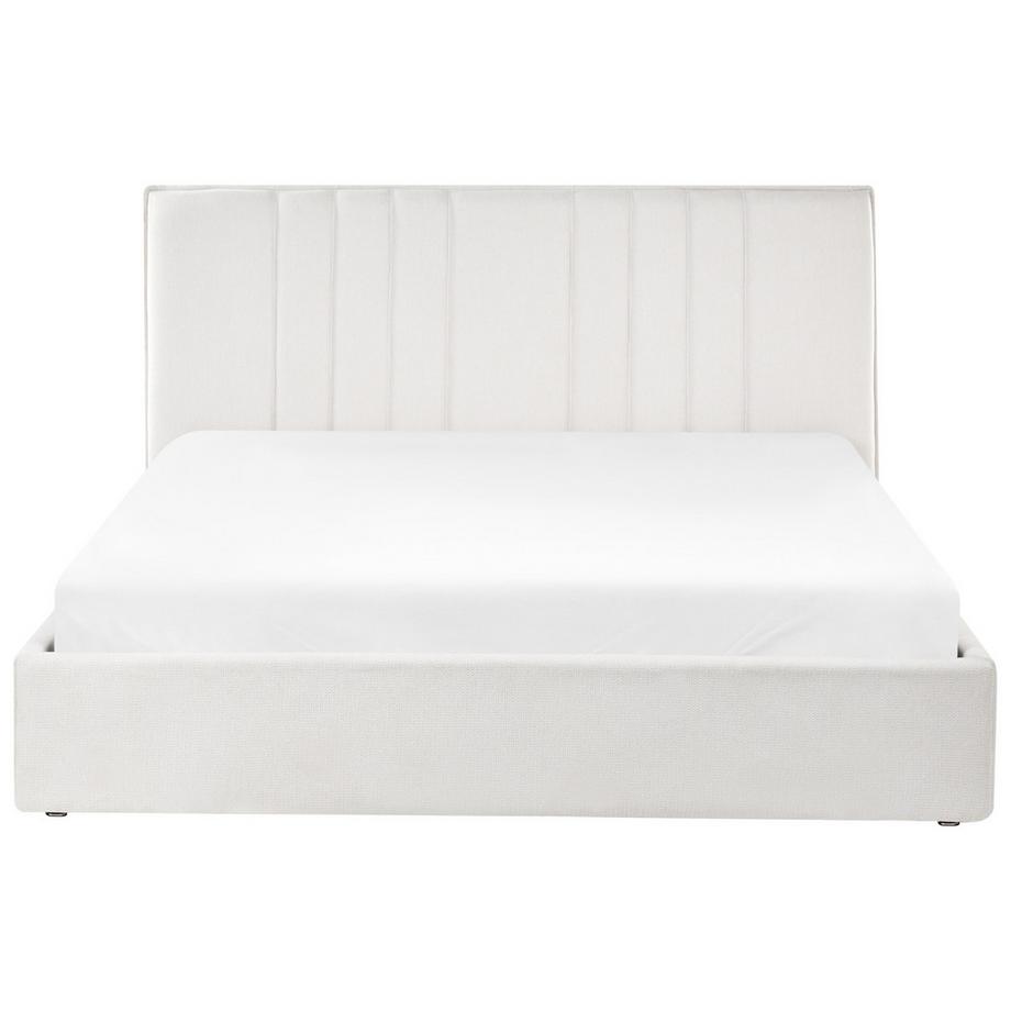 Beliani Bett mit Stauraum aus Stoff  TARASCON  