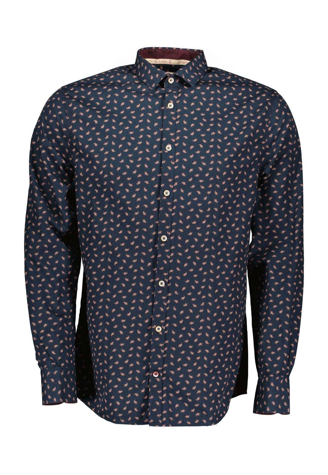 Image of Hemden Shirt-paisley Print Herren Marine XXL