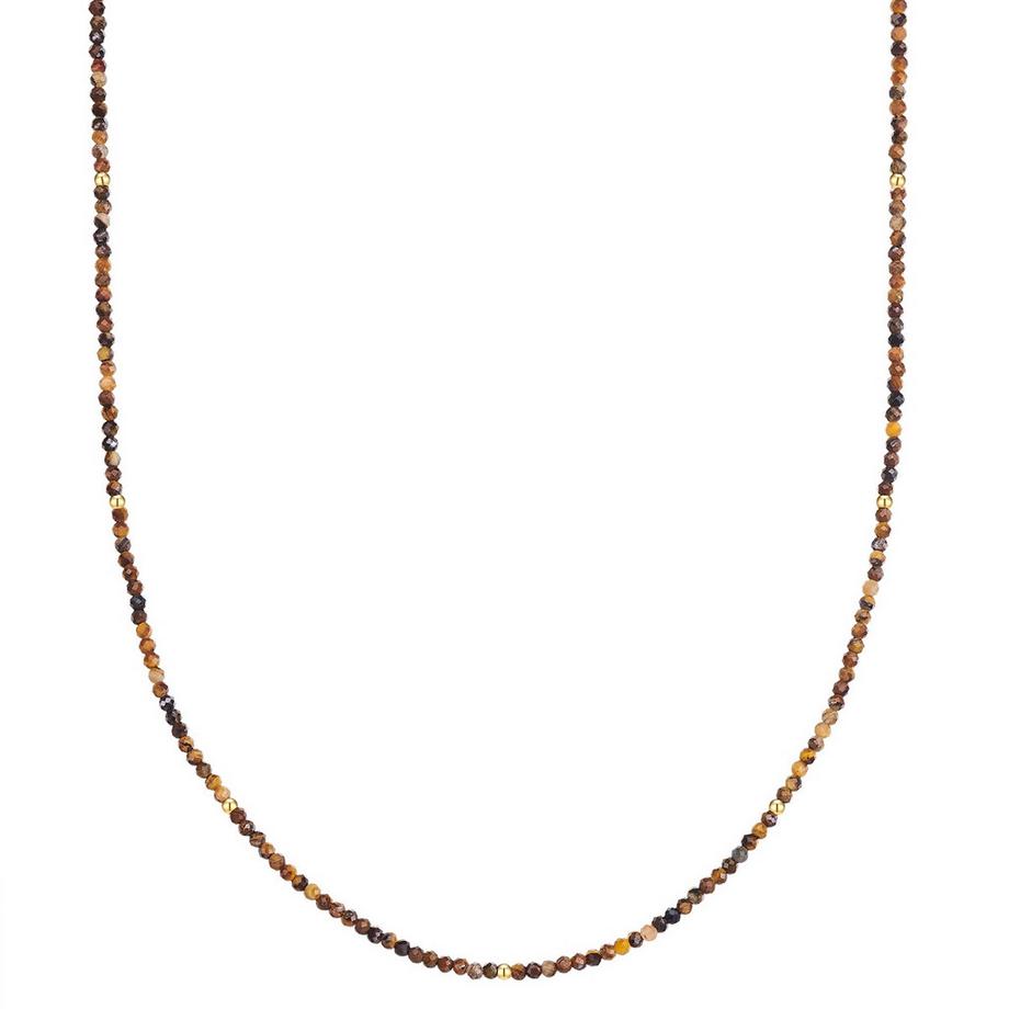 Halskette Edelstahl Tigerauge