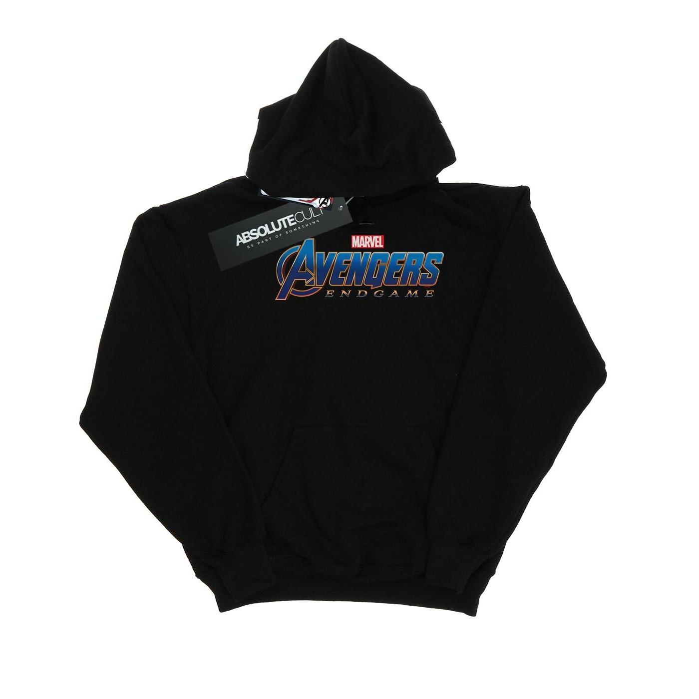 Image of Avengers Endgame Logo Kapuzenpullover Mädchen Schwarz 128