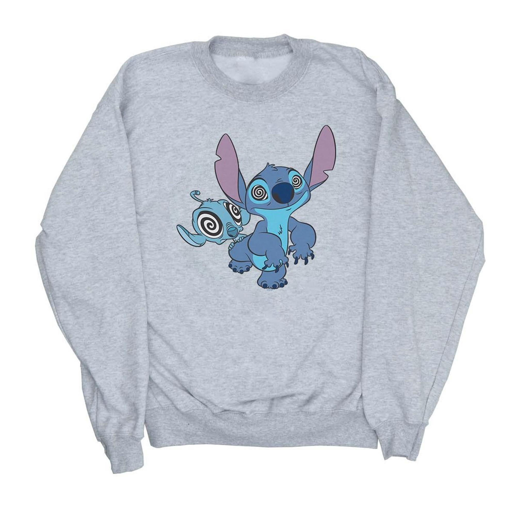 Image of Lilo And Stitch Hypnotized Sweatshirt Unisex Grau 152-158