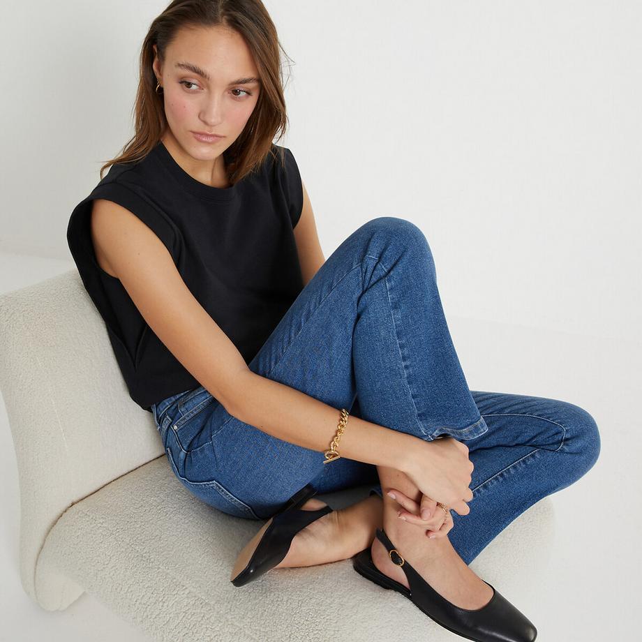 La Redoute Collections Débardeur col rond sans manches  