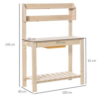 Outsunny Table de plantation  