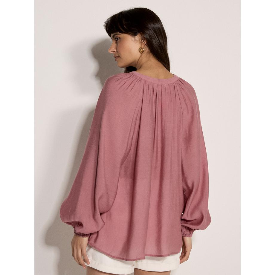 APRICOT Leichte Bluse mit Ballonärmeln  