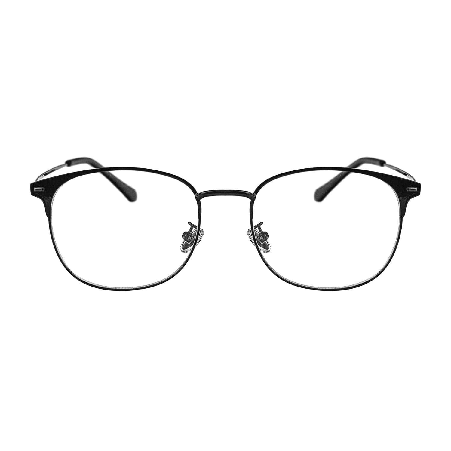 eStore  Lunettes Anti Lumière Bleue, Clubmaster - Noir / Noir 