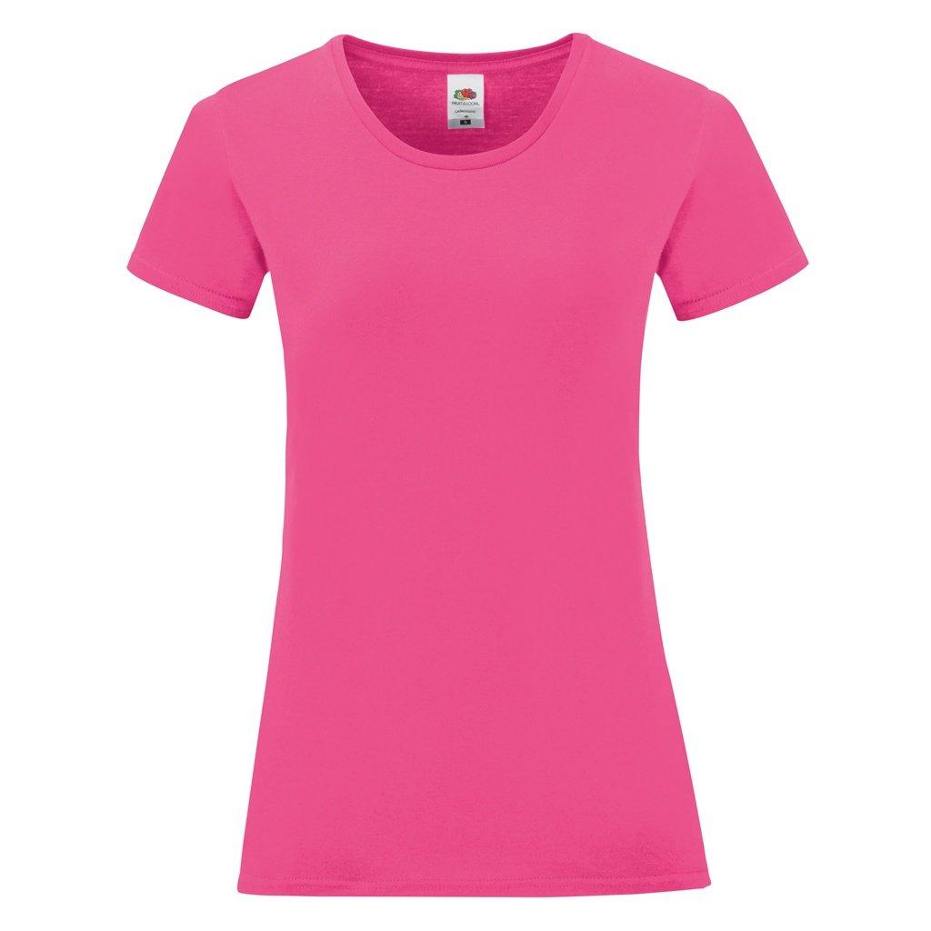 Image of Tshirt Iconic, Kurzärmlig Damen Magenta M