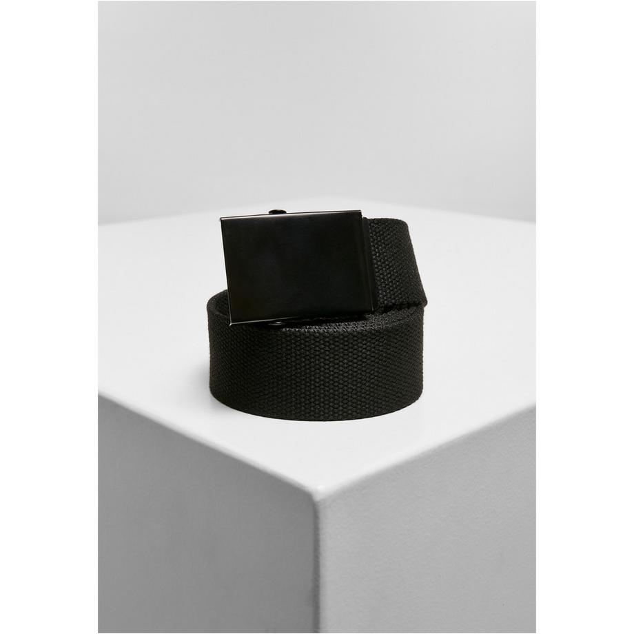 URBAN CLASSICS Ceintures en toile à carreaux et unies Lot de 2  