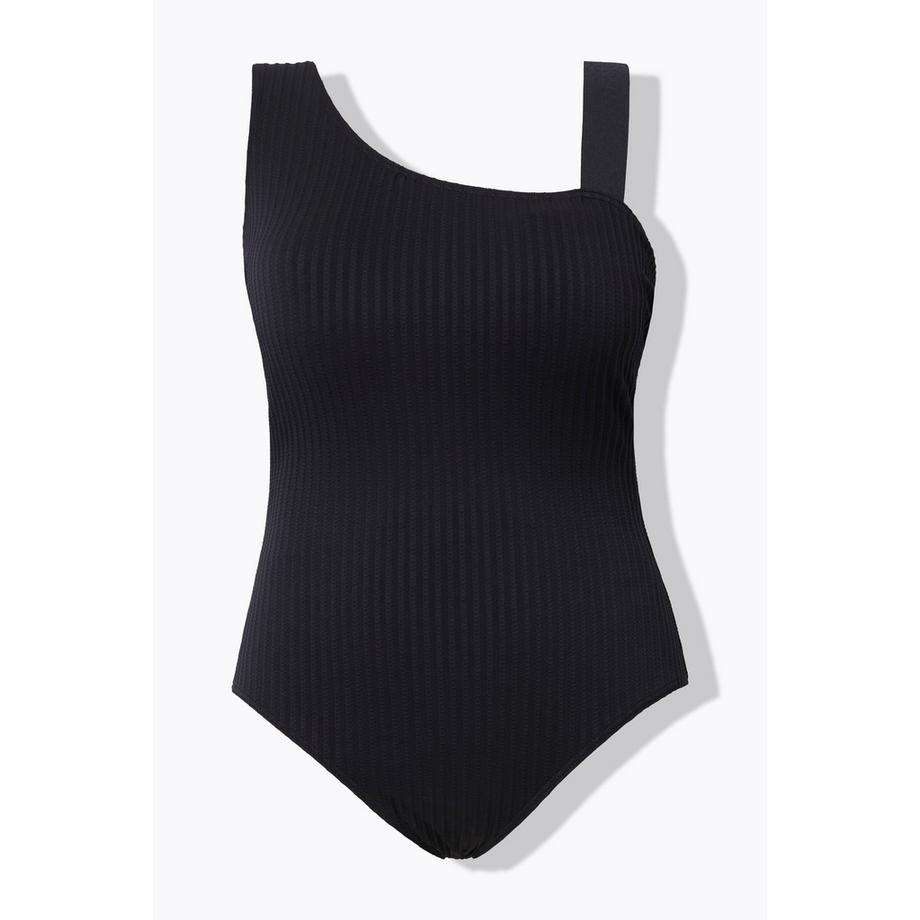 Studio Untold Costume da bagno Monospalla Coppe Morbide Texture a Righe  