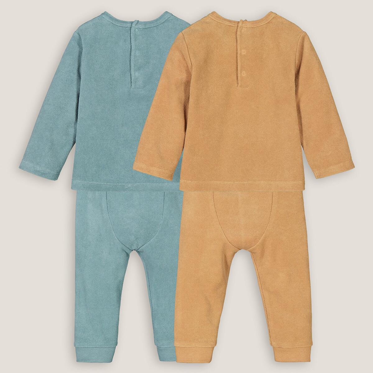 La Redoute Collections  2er-Pack 2-teilige Pyjamas aus Frottee 