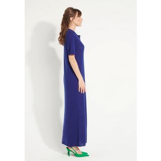 Studio Cashmere8  AVA 18 Longue robe col polo - 100% cachemire déjaugé 