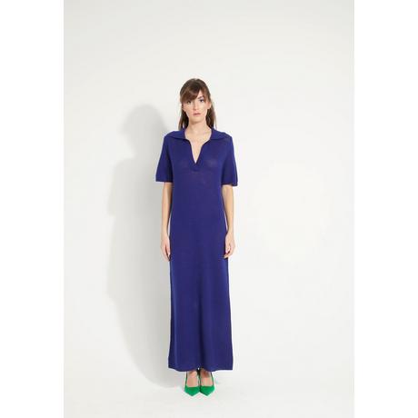 Studio Cashmere8  AVA 18 Longue robe col polo - 100% cachemire déjaugé 