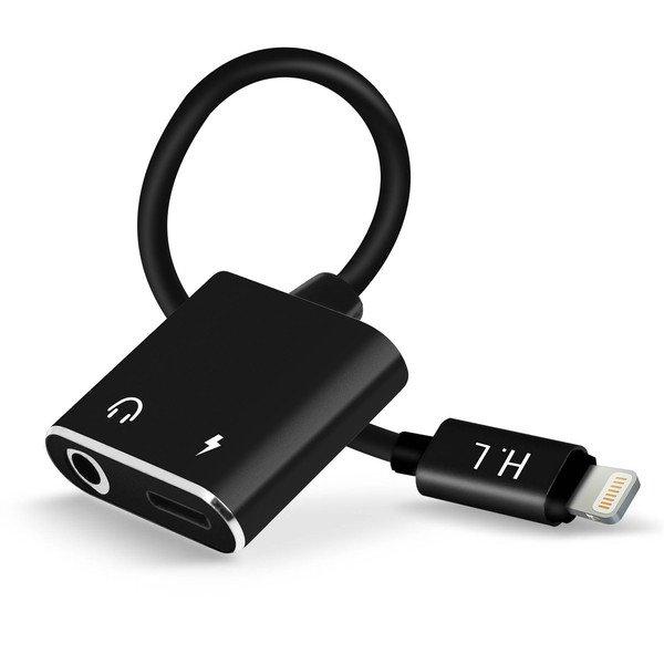 Avizar  Adaptateur Audio/Charge Lightning Noir 