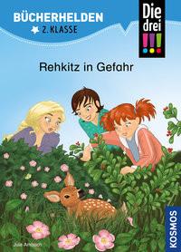 Die drei !!!, Bücherhelden 2. Klasse, Rehkitz in Gefahr Ambach, Jule; Rau, Katja (Illustrationen) Copertina rigida 